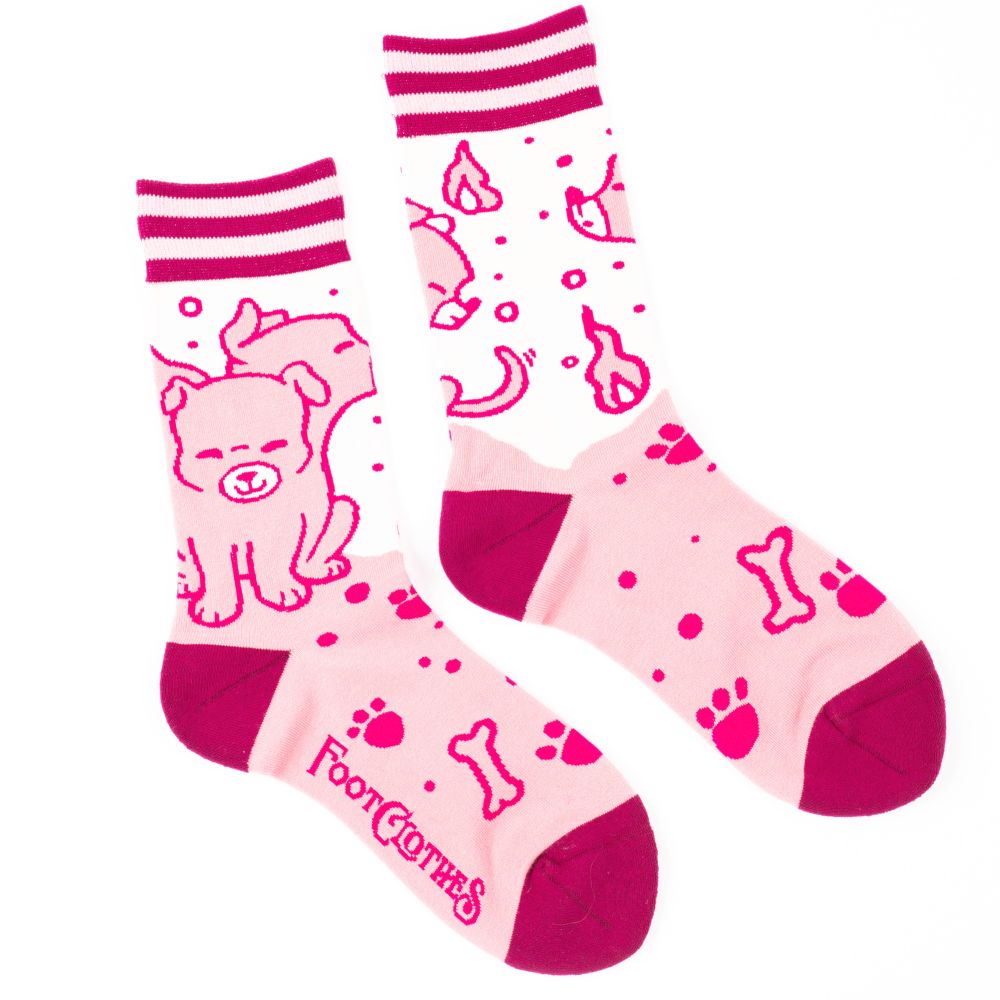 Footclothes - Cute Cerberus Socks - Pink